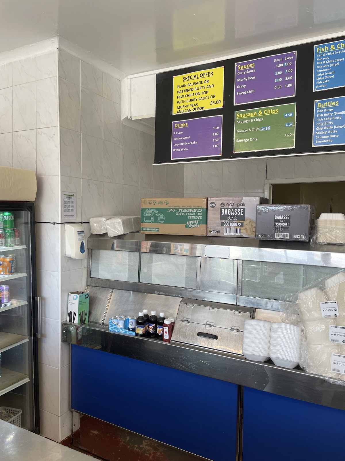 Fish and chips from North Leeds Fish Shop